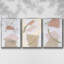 Foliage Chintz I, ensemble de 3 toiles encadrées sur toile-97794741-97794737