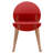 4 - Piece Crimson Indoor Chairs, Scratch Proof Polypropylene, Hand Finished Oak Legs, All Day Support Indoor, Industrial Grade Polypropylene Seat, Ergonomic Body Adaptive Design-144145570