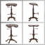 Ensemble de 2 tabourets de bar industriels rustiques-182653808-182653807