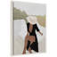 "Elegant Womanin Hat" par juillet, reproduction d'art sur toile encadrée-1266595344
