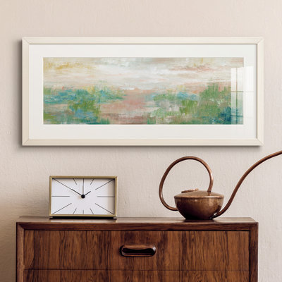 Peinture sur papier encadrée