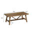 Table basse 43 po en bois massif rustique