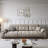 Cream Minimalist Straight Sofa