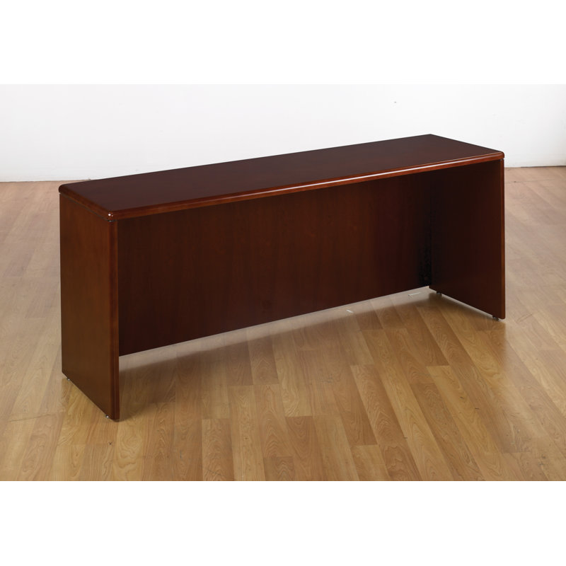 Jusino U-Shaped Solid Wood Top Executive Desk