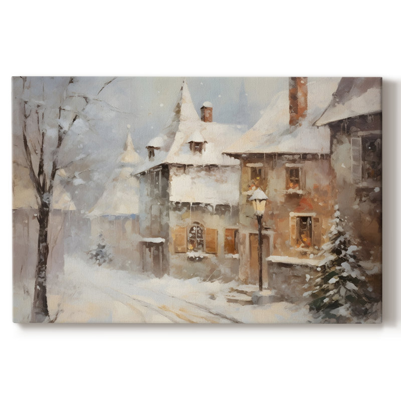 Paysage rétro CCX, H 9 po x l 13 po x P 1,5 po, Toile tendue