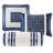 Navy King Bedding , 7 Pieces, Soft Fabric, Bedroom Pillows 7, , Elegant