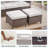 Arundel 7-9 Person Outdoor Courtyard Wicker Family Conversation Set Group With 4 Armchairs-1777410203