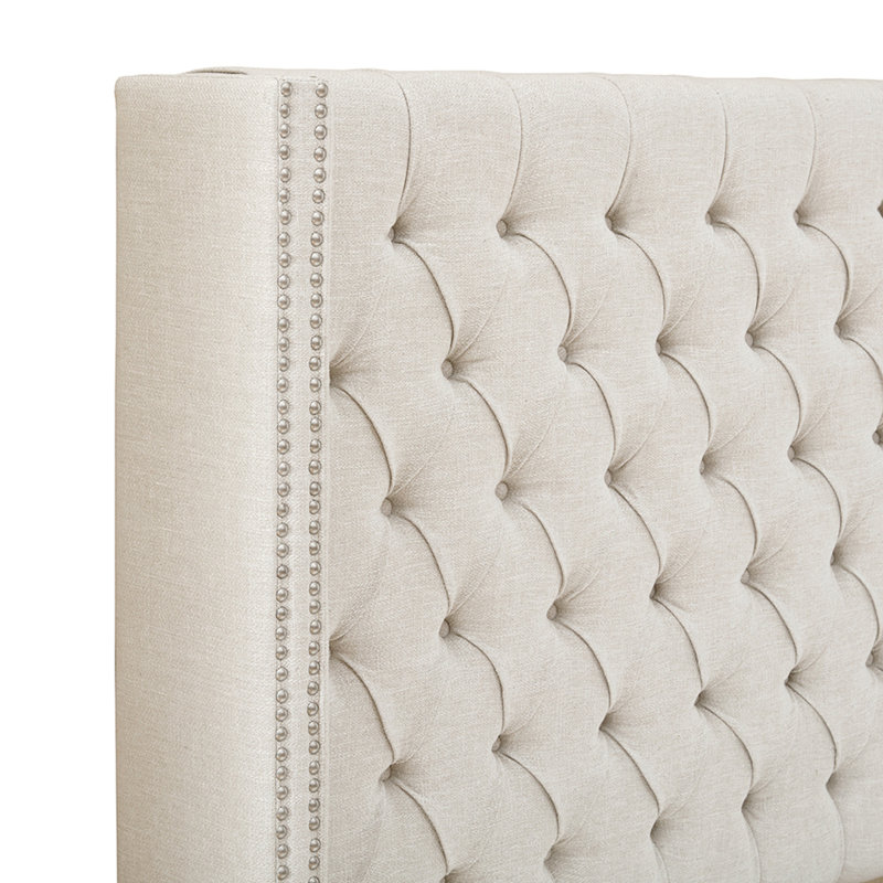 Upholstery Headboard Cream Queen