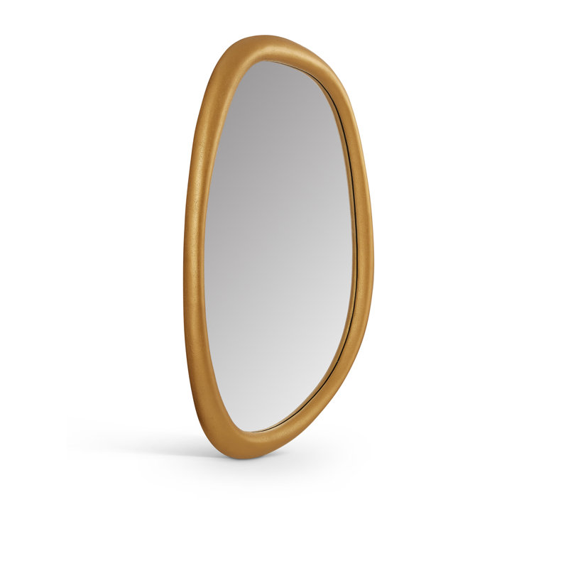 Raeana Polyresin Mirror, Brass, 45" x 27.5"