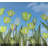 Yellow Tulip Static Cling Window Decals