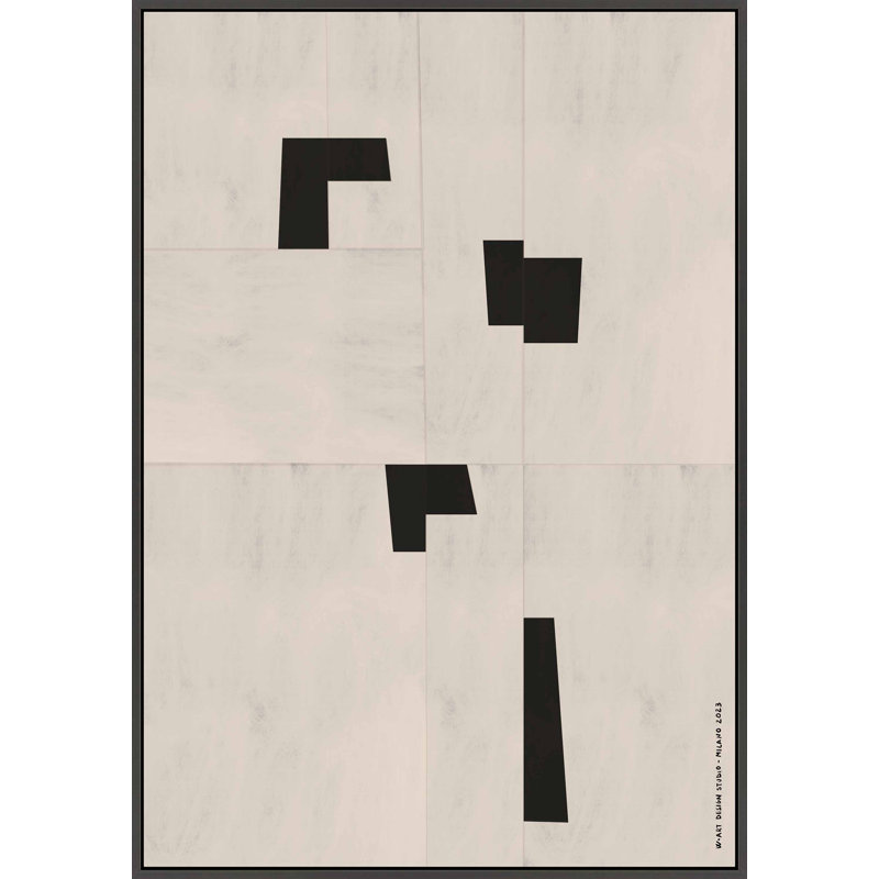 Scattered 1 Print by Romina Gadler, Black Canvas Framed, 30" H x 21" W