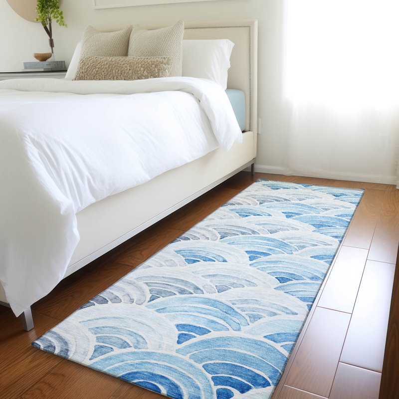 Tapis rectangulaire Cerrito avec envers antidérapant, Tapis de couloir 2 pi 3 po x 7 pi 6 po