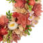 Artificial Mini Thistle Flowers Wooden Spring Wreath - 14" - Pink And Cream