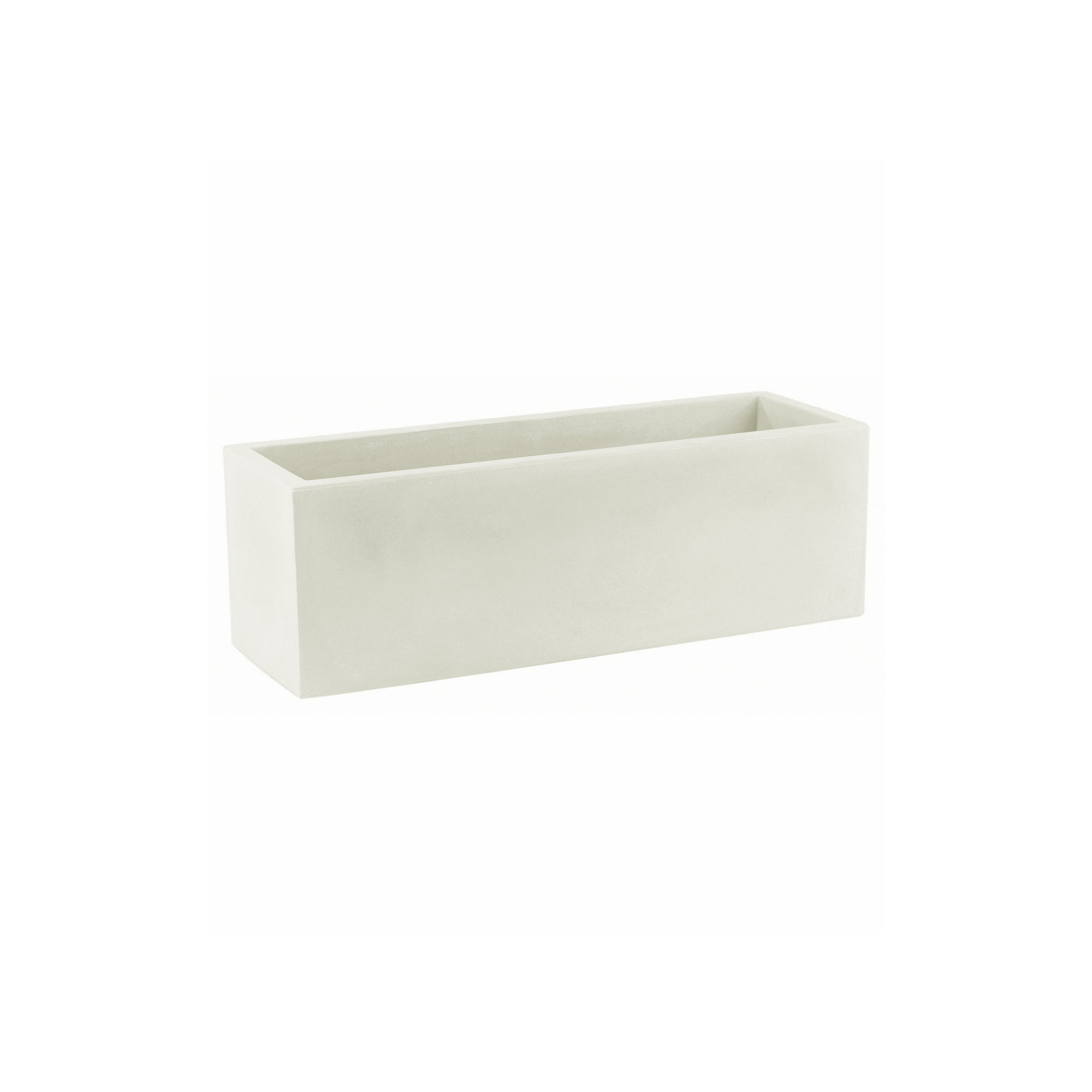 Jardinera Resin Planter Box, Ice, 5.5" H x 13.5" W x 5.5" D