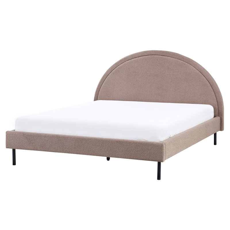 Bed Fabric MARGUT 200 cm, Brown, European Kingsize (160 x 200 cm)