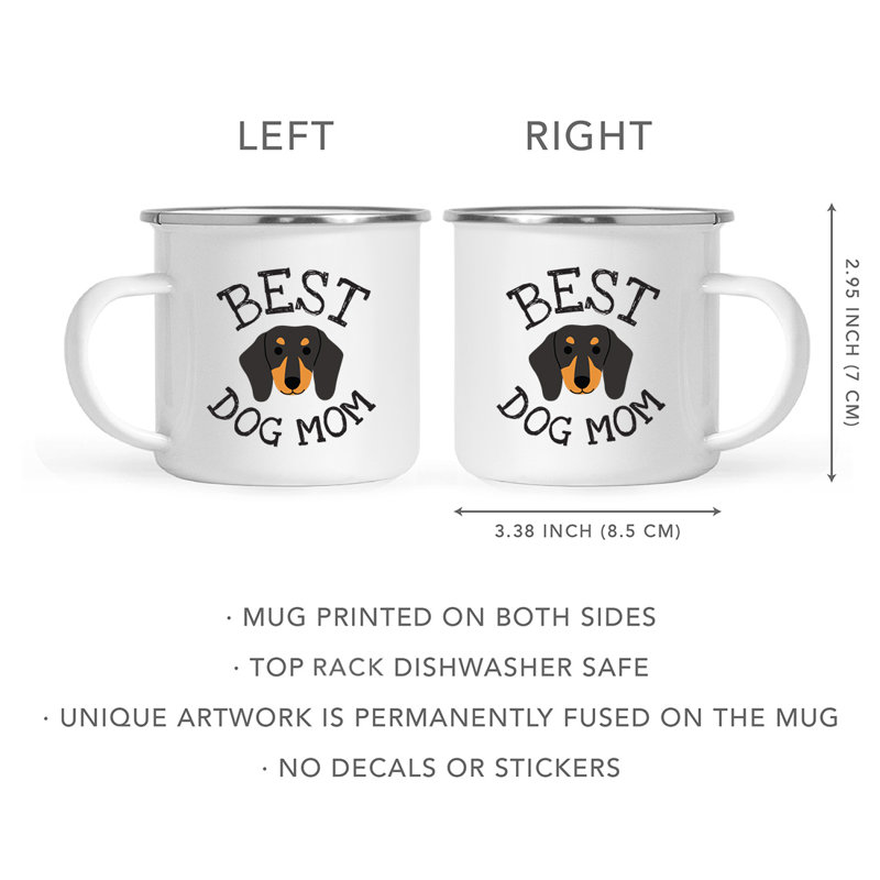 Tasse de camping Best Dog Mom, Teckel