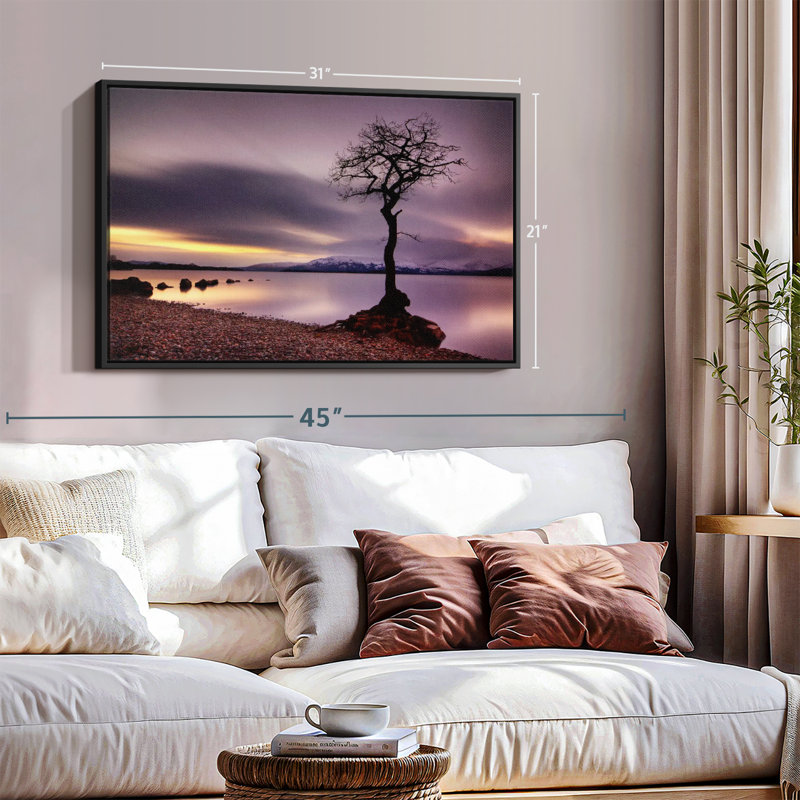 «Loch Lomond Tree Wall Art», H 21 po x l 31 po