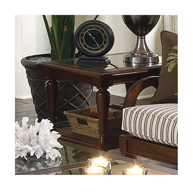 Grand View End Table, Antique Frost White