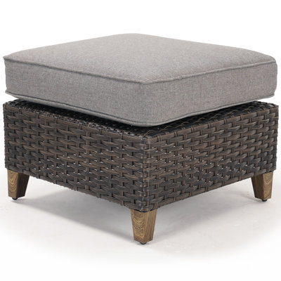 Outdoor Ottoman With Cushion
