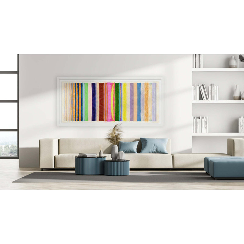 True Colors By Kristi Kohut, 17" H x 30" W, White Wood