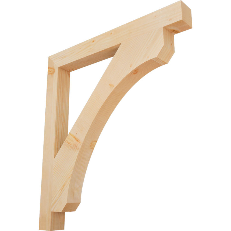 Support en bois rustique Legacy Block, Sapin de Douglas, Lisse, H 42 po x l 3,5 po x P 38 po