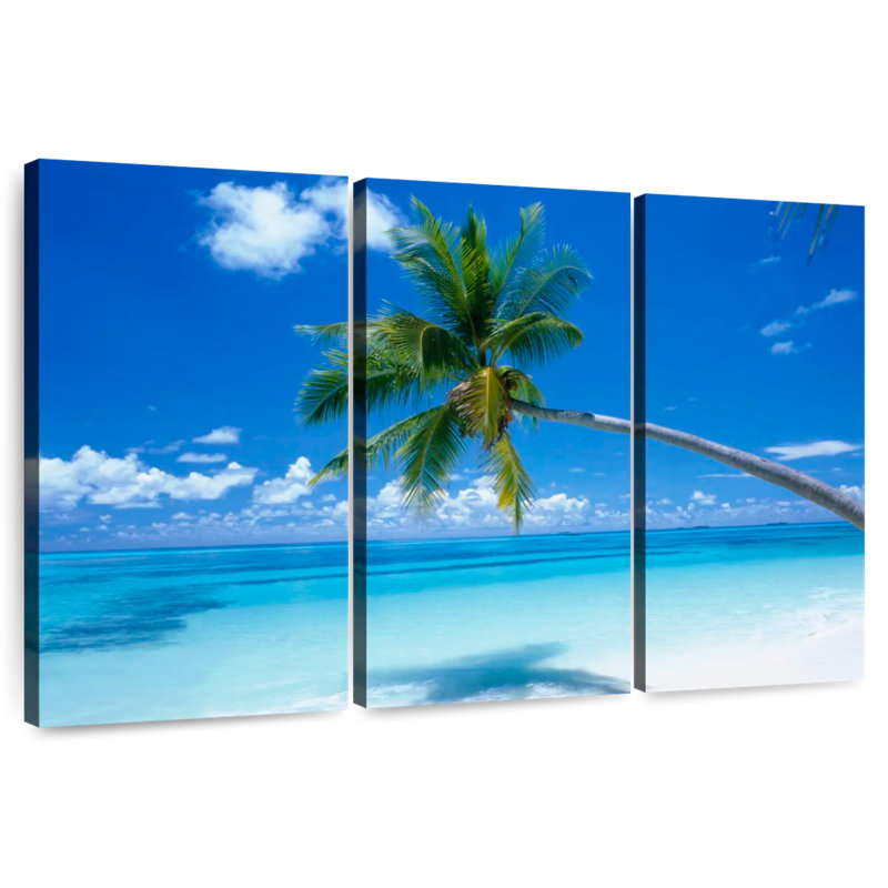 Gillard Beach Palm Shadow, H 42 po x l 65 po