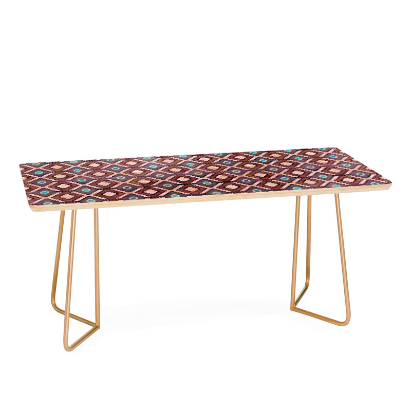 Table basse diamond dusty Merri, Or