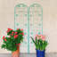 Paquet de 4 treillis de jardin en métal 71 po x 19,7 po antirouille pour plantes grimpantes-118741335