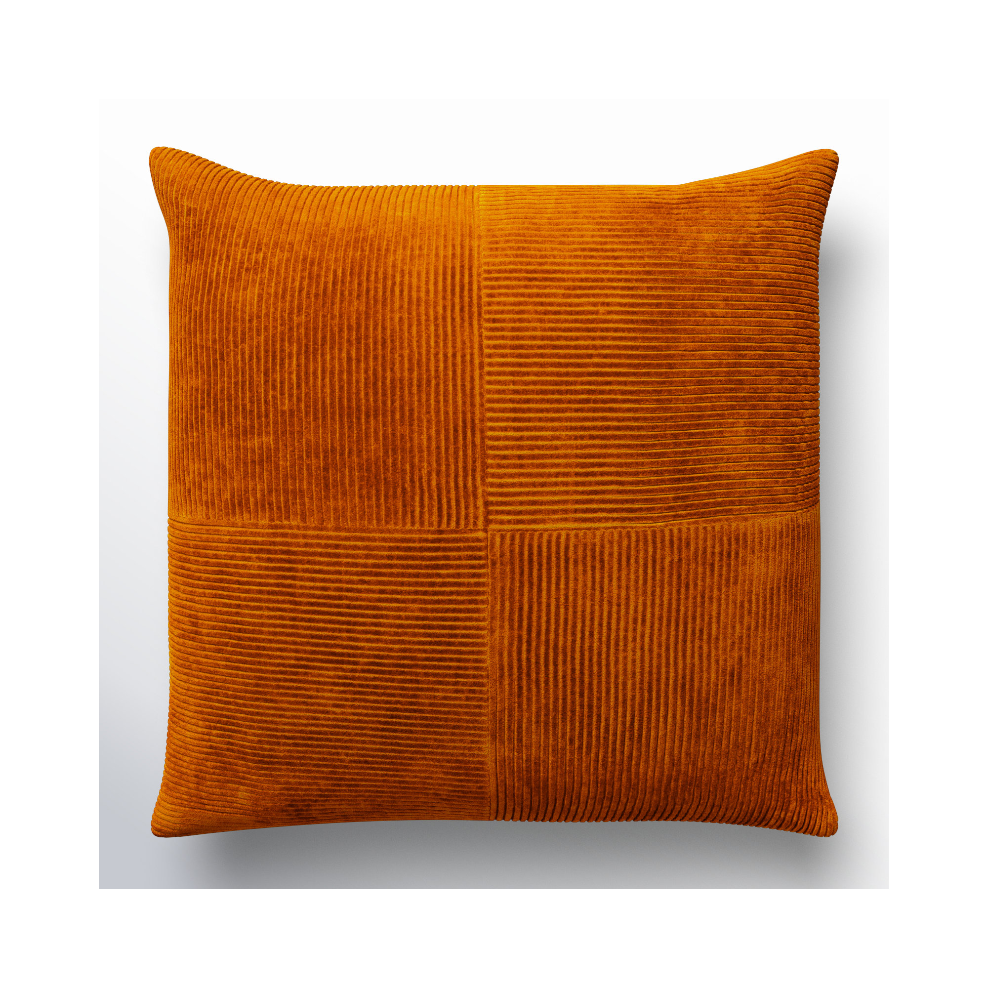 Selma Cotton Pillow Cover, Brick Red, 22" x 22"
