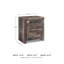 Table de chevet 2 tiroirs Karmann
