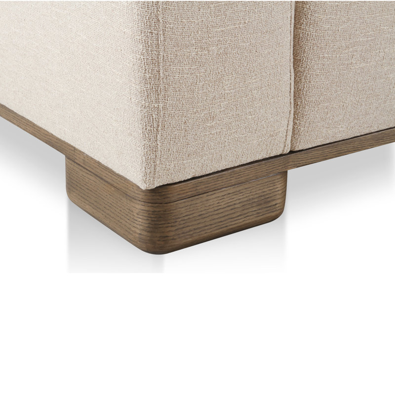 June Modular Sofa Performance Fabric, Beige, 30" H x 115" W x 115" D