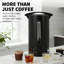 Percolateur et distributeur d'eau chaude à double paroi en acier inoxydable 16L