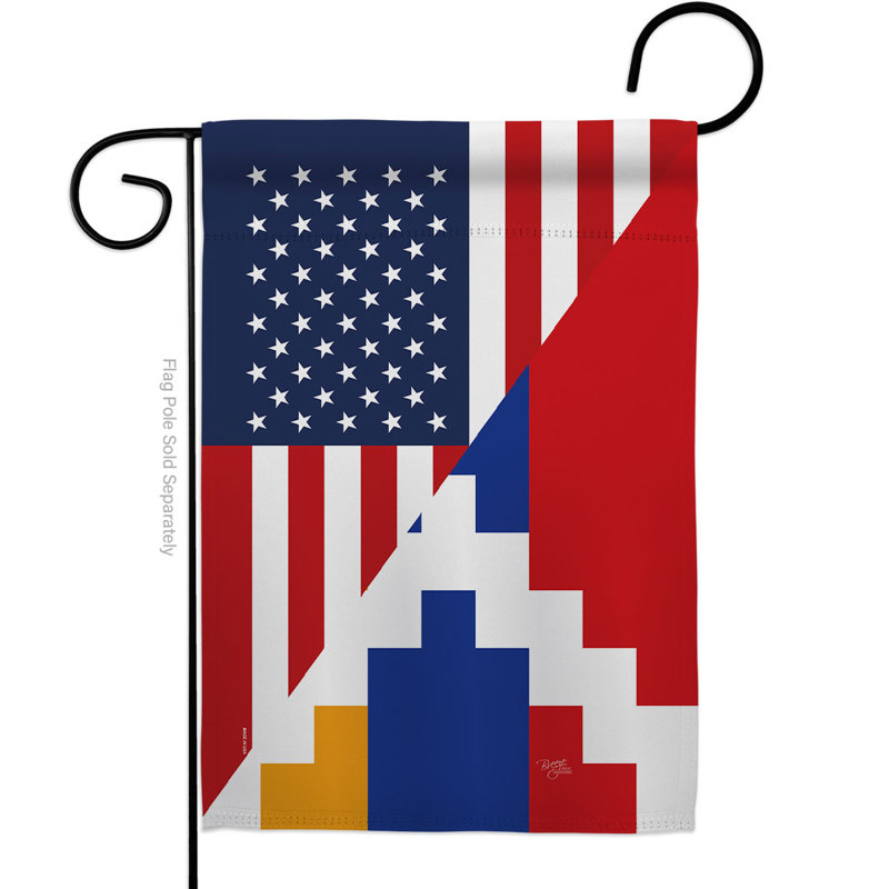 Drapeau de jardin en polyester à 2 côtés Artsocha 19 po x 13 po
