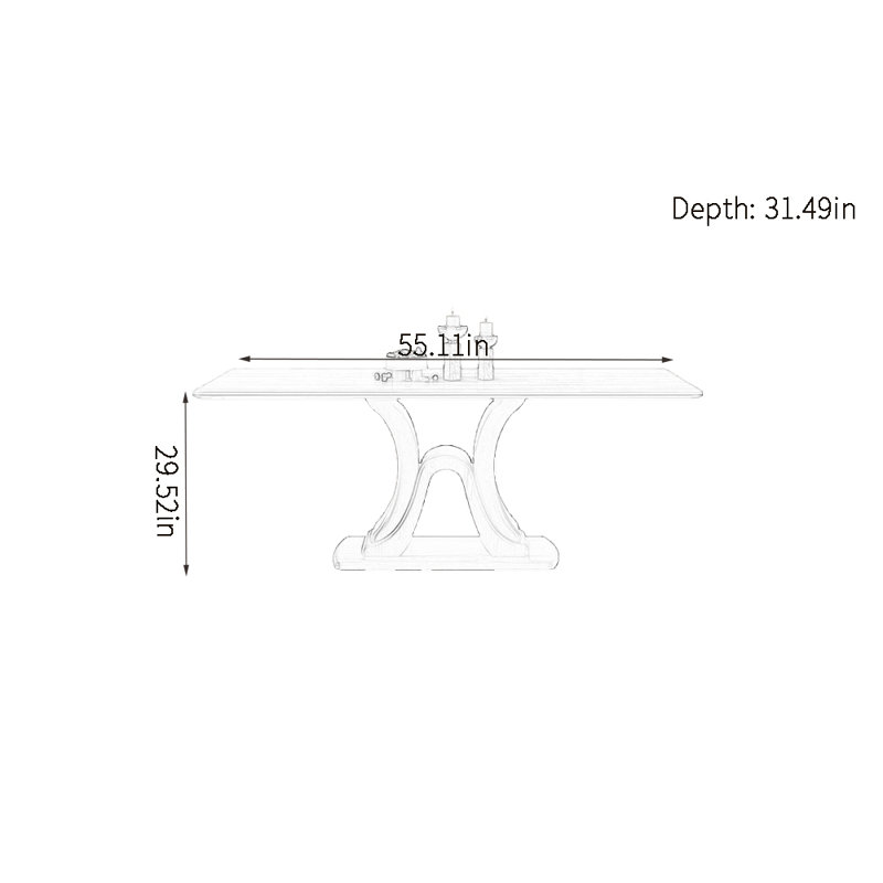 Kaaron, 29.52"H x 55.11"L x 31.49"W