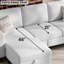 Canapé rembourré 78 po avec repose-pieds-517032257