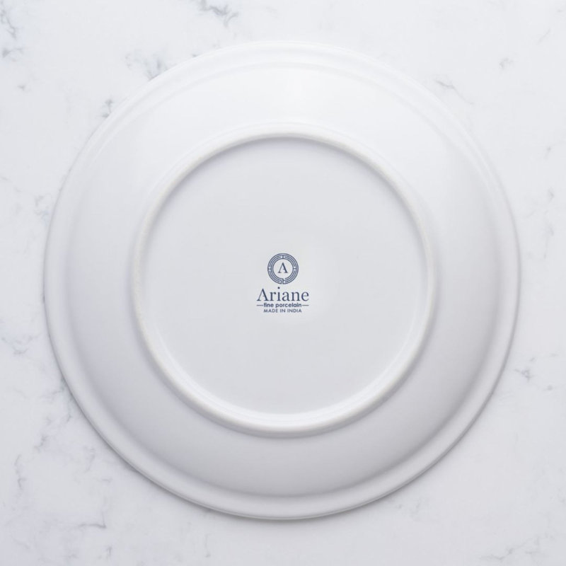 Assiette ronde sans rebord en porcelaine de qualité supérieure Cruise-Athena, 18 cm, 8.3x8.3x0.89"