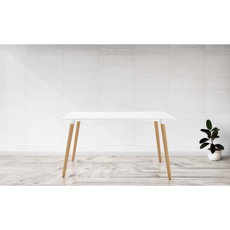 Modholic Vincent Dining Table, White