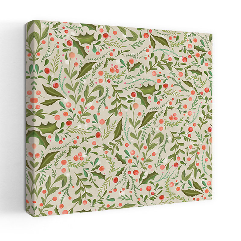 Festive Holly Berry, 48" H x 48" W