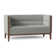Dyson 58" Tuxedo Arm Loveseat