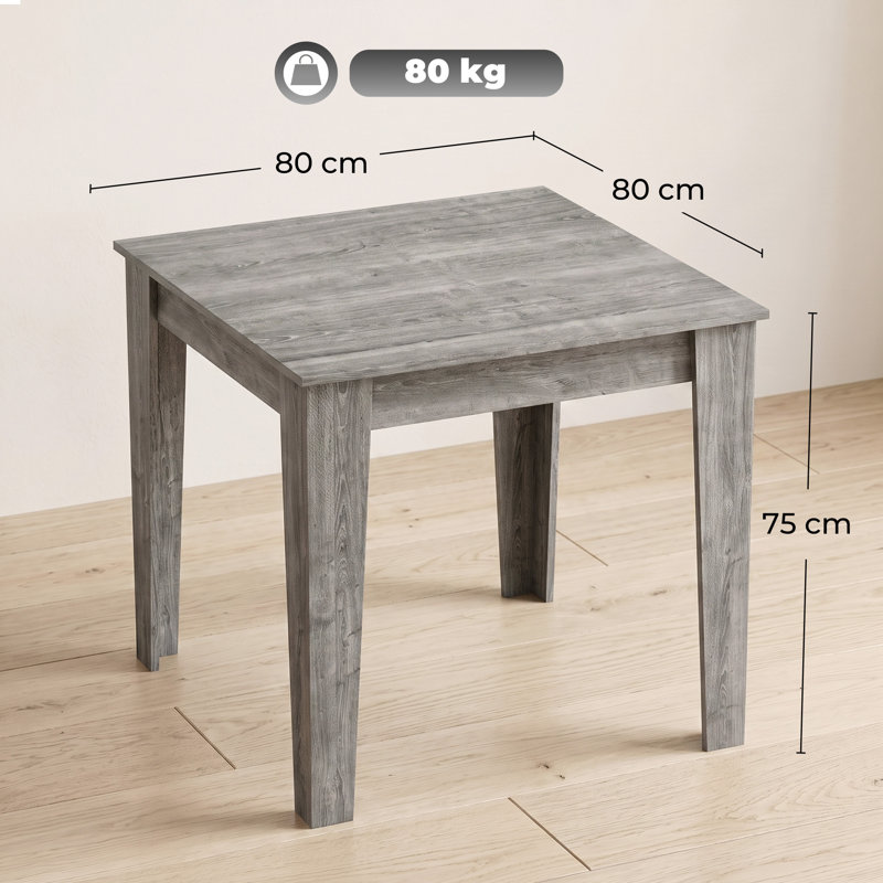 Dining Table, Grey / Grey Wood Effect