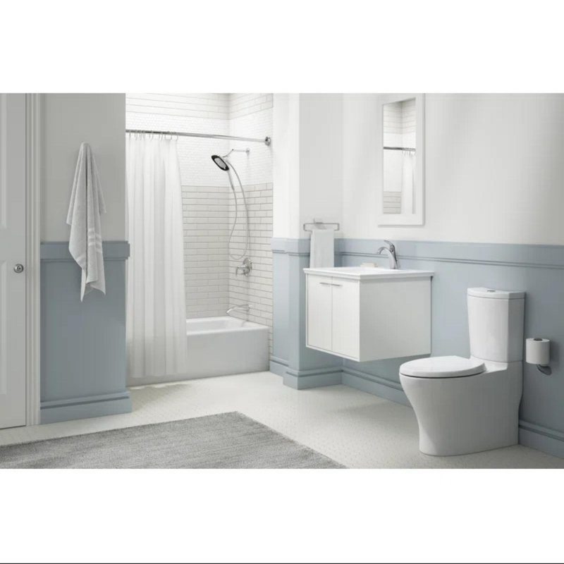 Tringle à rideau de douche 72 po, Nickel brossé