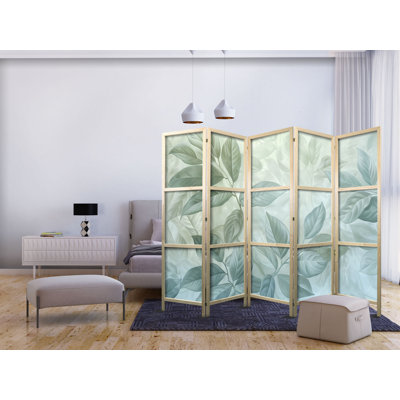 171cm H Solid Wood Folding Room Divider
