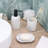 Marble Resin Soap Dispenser with Black Pump-113839512