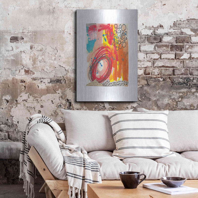 «Wrought Studio ™» Fire II par Courtney Prahl, art mural en métal, H 36 po x l 24 po