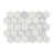 Bianco Alba-Honed-2 Inch Hexagon
