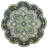 Cementon Floral Handmade 100% Wool Scalloped Area Rug-29133541