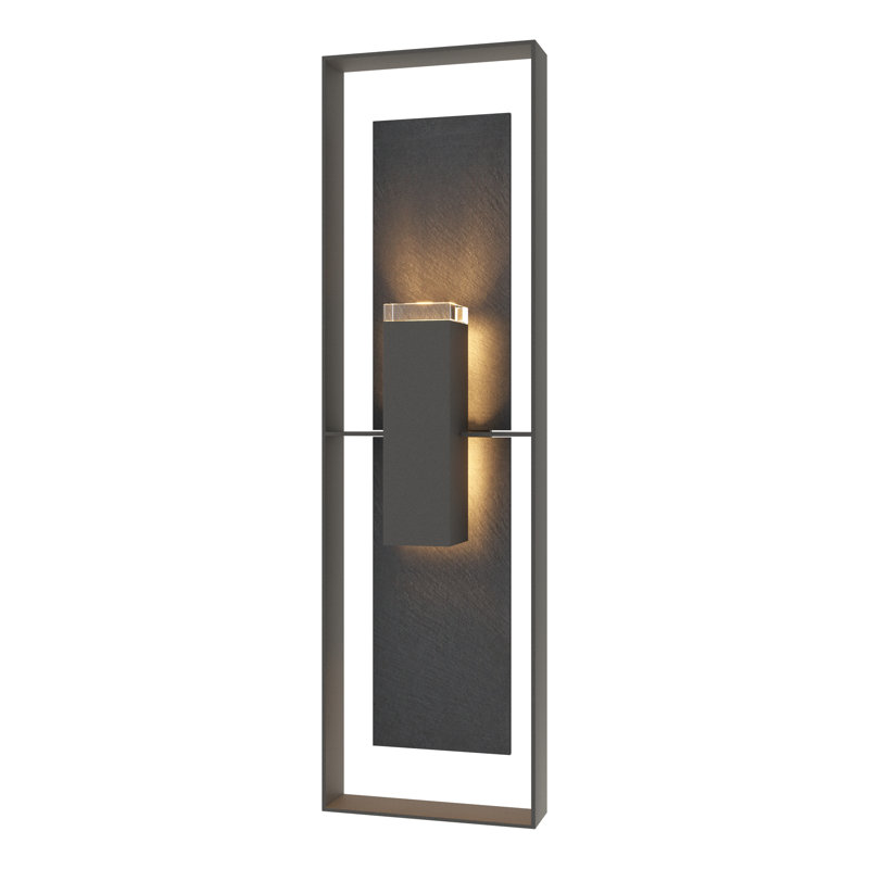 Shadow Box Aluminum Wall Light, Natural Iron, 45" H x 13" W x 5.4" D