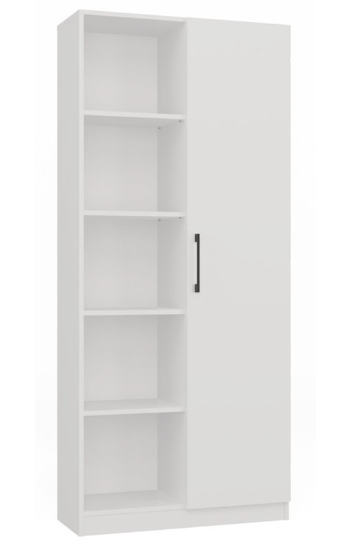 182cm H x 30cm W Laminate Standard Bookcase, White