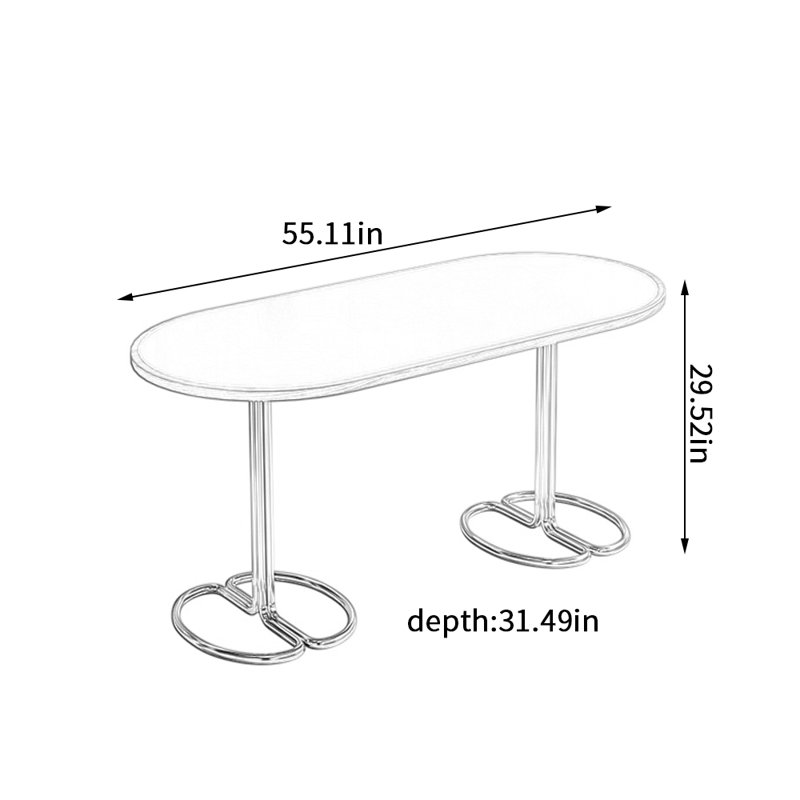 Bureau pratique et exquis mauve vif, H 29,52 po x l 55,11 po x P 31,49 po