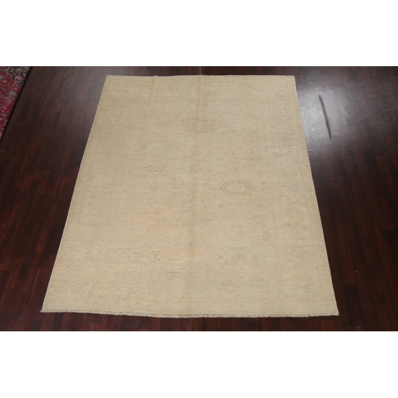 Vegetable Dye Muted Oushak Handmade Turkish Rug 8x10